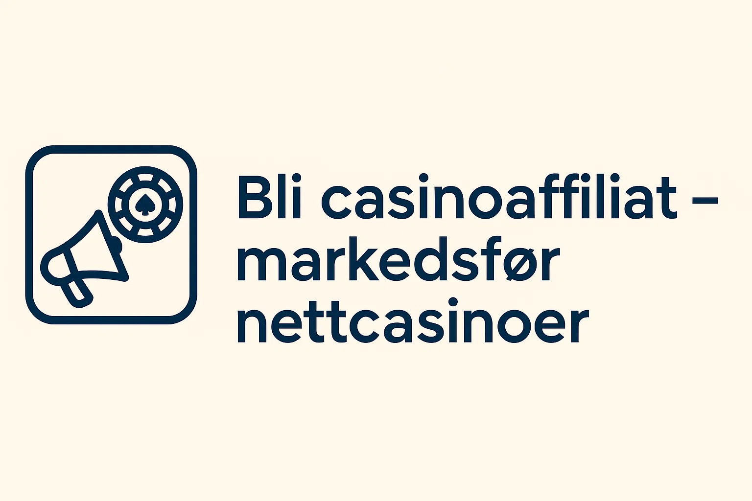 Bli casinoaffiliat – markedsfør nettcasinoer